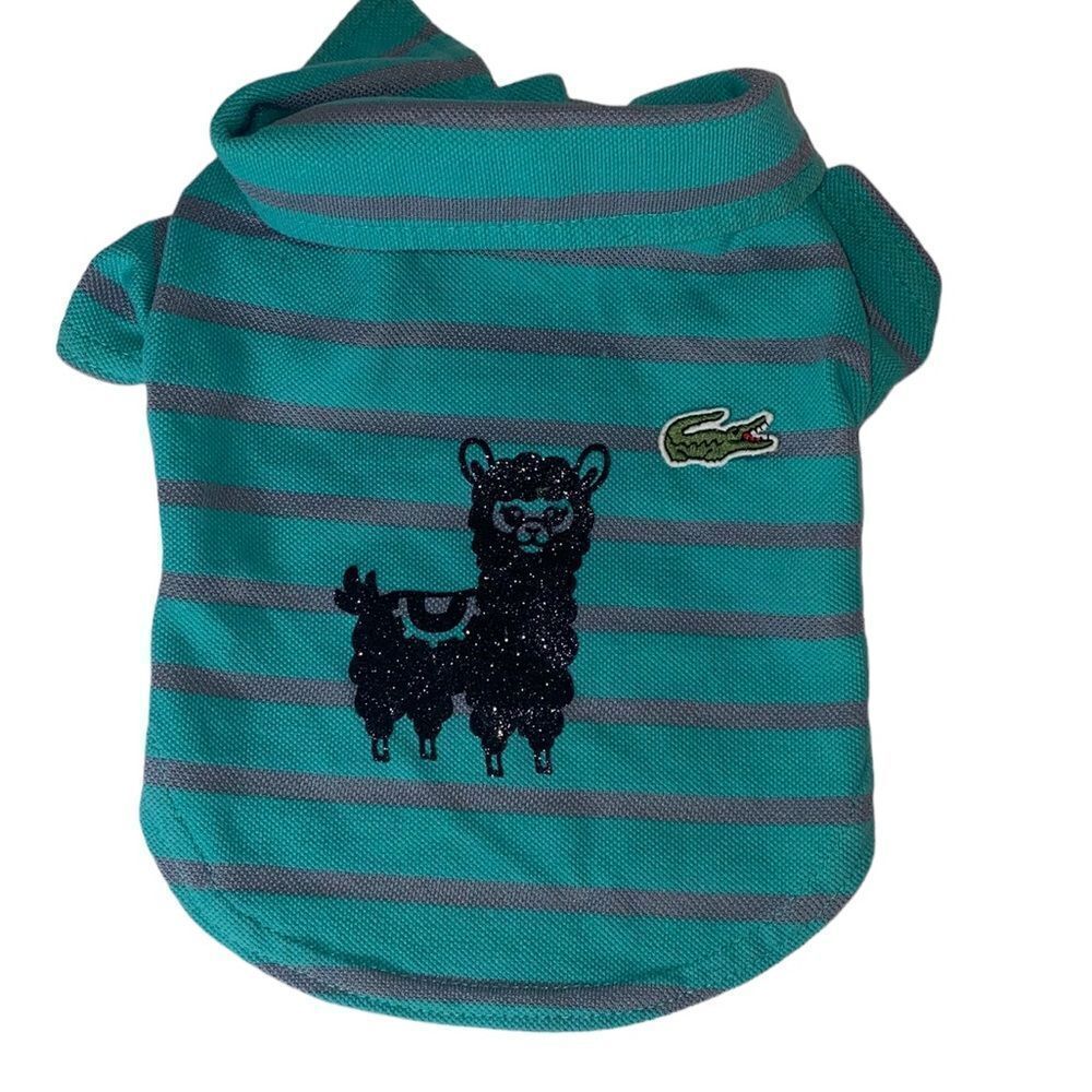 Preppy Striped Alligator Polo Shirt